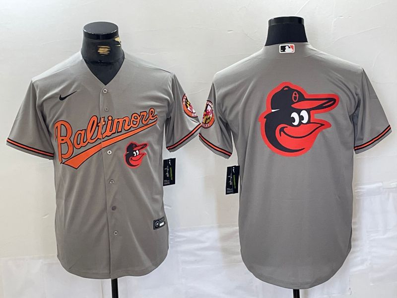 Men Baltimore Orioles Blank Grey Game 2024 Nike MLB Jersey style 8